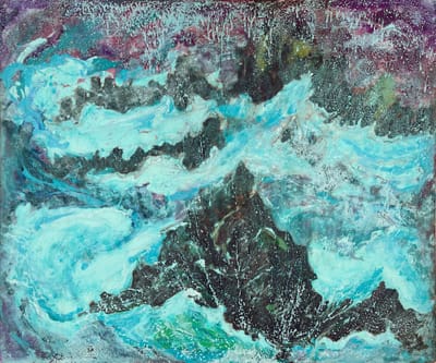 Untitled (Turquoise Waves)