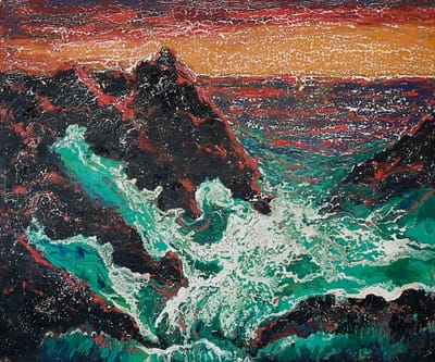 Untitled (Turquoise Waves)