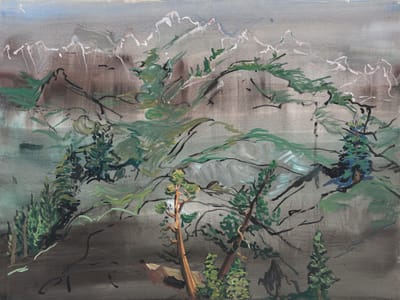 Untitled (Mountains and Trees)