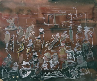 Untitled (Crowd with Hats)
