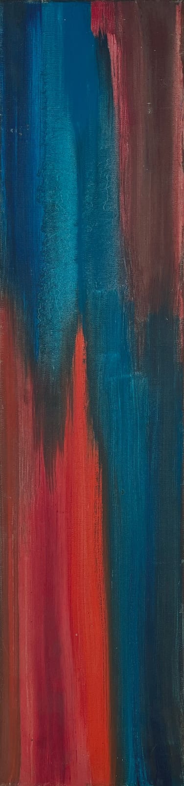 Abstract in Red and Blue