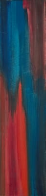 Abstract in Red and Blue