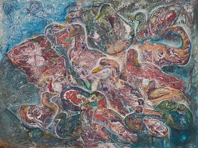 Untitled (Crackle Birds)